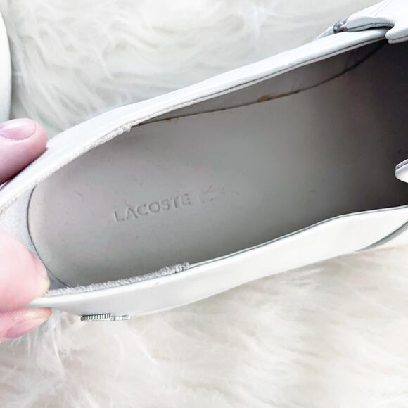 Lacoste Rochelle White Leather Slip On Sneaker - Picture 8 of 8